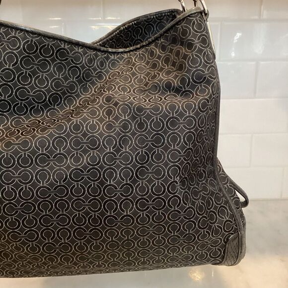 Coach Jacquard Signature Logo Madison Phoebe Shoulder Bag - Picture 6 of 16